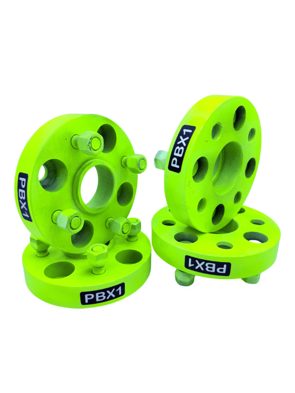 PBX1 25mm/1inch Wheel Spacers For Swift, Dzire, Ciaz, Alto, Fronx, Verna, i10, i20, Santro. 4 holes 1 Inch / 25mm 9kg Weight 100 PCD (Set of 4 Pcs)